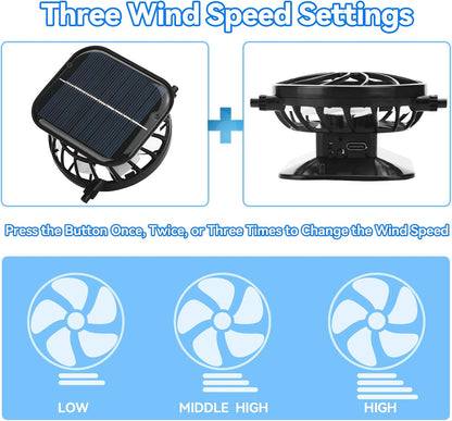 Hat with Fans Solar Power Wide Brim Solar Fan Hat, Sun Hat with 2 Fans Two Power Supply Modes, Outdoor Solar Powered & USB Charging Fishing Hat for Men Women Solar Fan Hats for Men